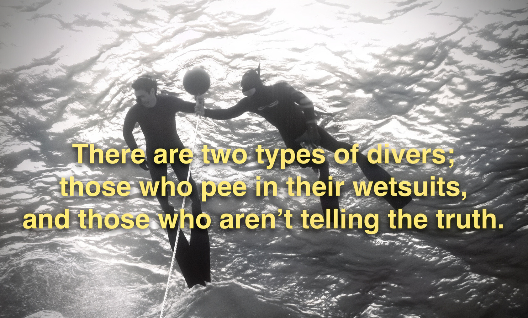 Two divers in wetsuits playing with a ball in the clear waters near Cozumel, Mexico, showcasing the vibrant marine life and adventurous spirit of the area.