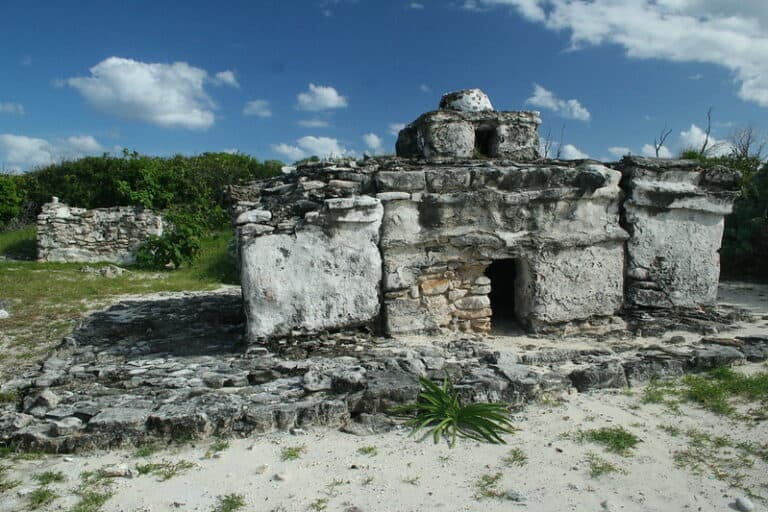 the Mayan ruins at Punta Sur