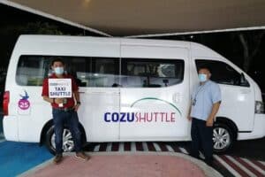 Cozumel shuttle service in Mexico for vacation rentals like Stingray Villa.