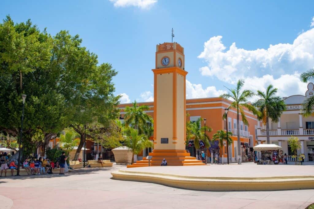 Downtown Cozumel Clock Tower