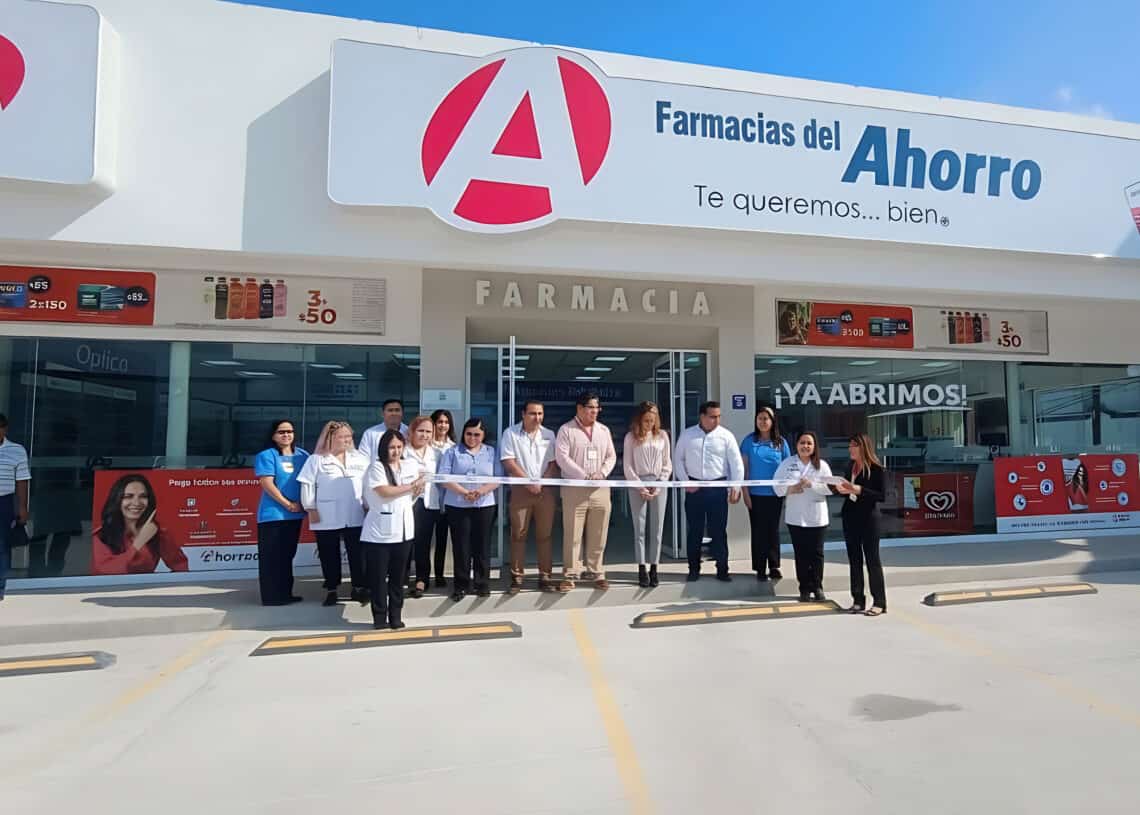 Beautiful view of Farmacias del Ahorro in Cozumel, Mexico, showcasing the modern exterior and welcoming entrance of the property.